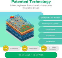 Thumbnail for My Salah Mat for Kids - Smart interactive Prayer Mat for learning Salah, Surah, Wudu and Duas - Islamic prayer mat with 10 languages, Salah Translation, 25 Touch Keys and padded mat for Kids 3+ (Blue)