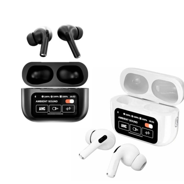 A9 Pro AirPods – ANC/ENC Touch Screen Wireless Earbuds | Premium Sound Quality