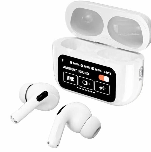 A9 Pro AirPods – ANC/ENC Touch Screen Wireless Earbuds | Premium Sound Quality