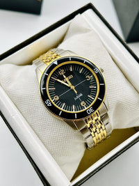 Thumbnail for AA1 Rado Analog Watch – Two-Tone Chain Style Strap | Elegant & Premium Design (Without Box)