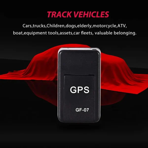 GF07 Mini Magnetic GPS Tracker | Wireless Car Tracking Device with Box