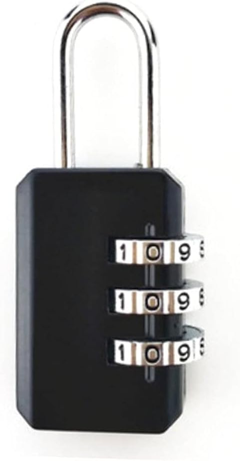 Greatangle-UK 3-Digit Combination Padlock | Secure Lock for Luggage, Suitcases & Drawers