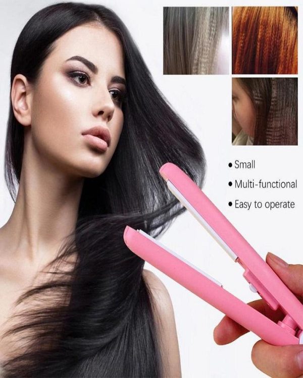 Mini Portable Hair Straightener | Smooth, Silky & Frizz-Free Hair | Travel-Friendly