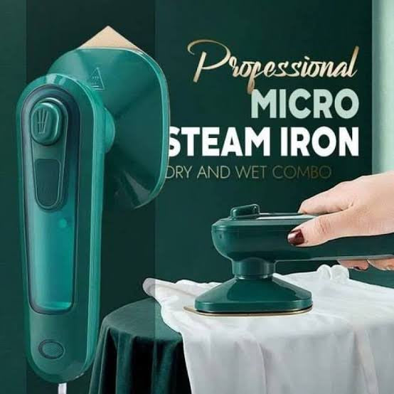 Professional Micro Steam Iron – Handheld Portable Garment Steamer & Ironing Machine