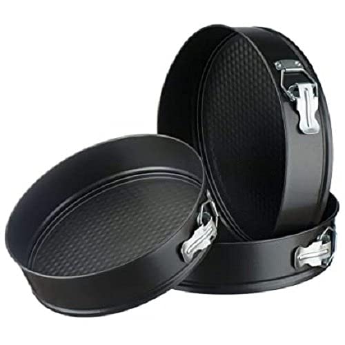 Set of 3 Nonstick Round Cake Moulds | Baking Cake Pans for Home & Professional Use